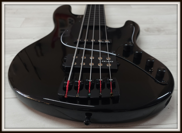 Preview: Sandberg California II TM5 Ebony Fretless, Black Highgloss